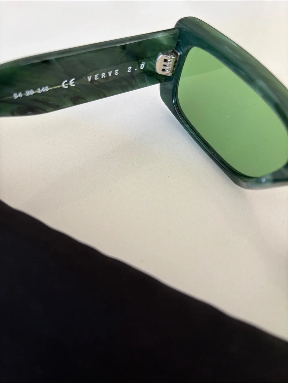 Kids Green Rectangular Sunglasses with Black Pouch
